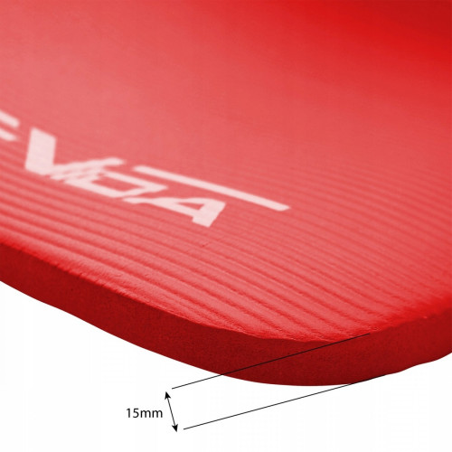 Мат для фитнеса  SportVida SV-HK0073 Red - фото №6